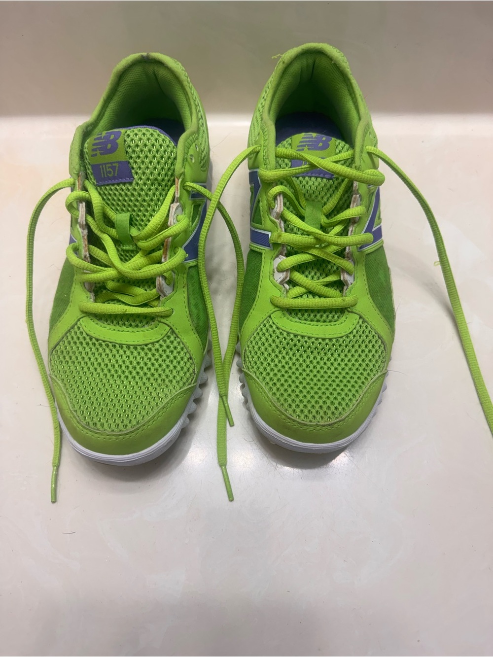 New Balance 1157 Women's Running Shoes Size 8 Neon Green Purple